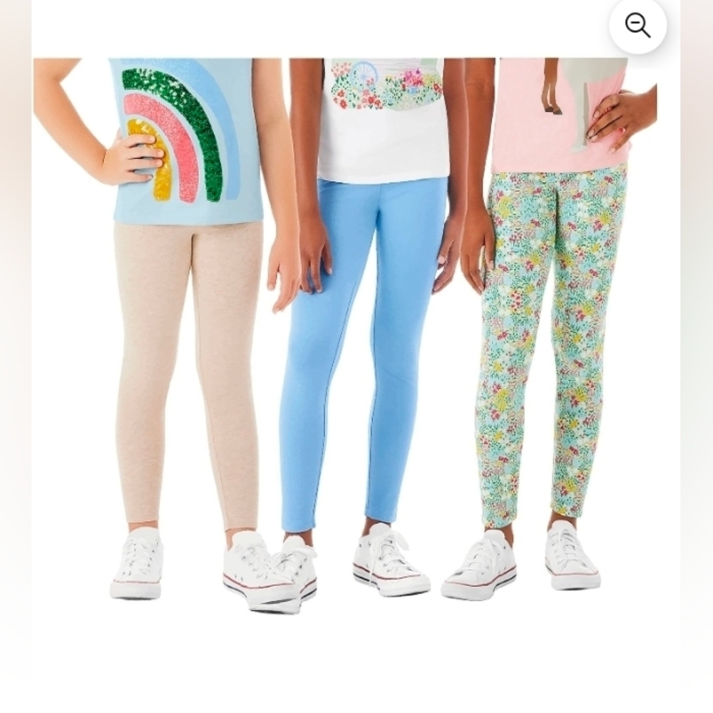 Member's Mark Girls 3-Pack Cotton Leggings